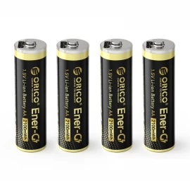 Ličio Baterija Aa 1,5 V 2100 Mwh Usb-c – 4 Vnt.