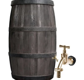 Lietaus Vandens Rezervuaras Statinė Bordo Spalvos 500l Umbra Wood