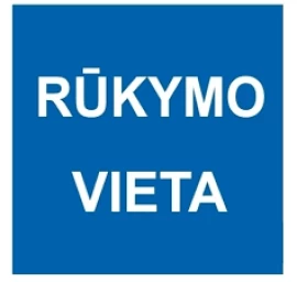 Lipdukas „rūkymo vieta, 150x150mm