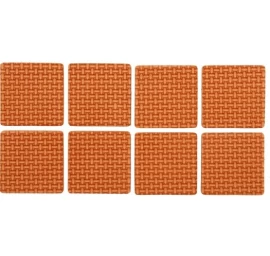 Lipnūs padukai baldams rudi 38x38mm 8vnt. (74893)