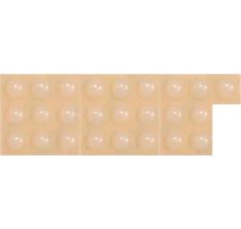 Lipnūs padukai baldams silikoniniai skaidrūs 8mm 25vnt. (74910)