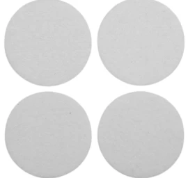 Lipnūs padukai baldams VOREL, 40mm 4vnt balta sp.