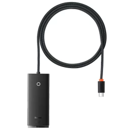 lite Serijos Adapteris Hub Usb-c 4x Usb 3.0 1 M Juodas