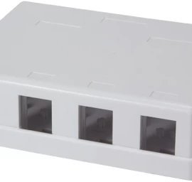 Logilink - Ant Paviršiaus Montuojama keystone Dėžutė, 4 Utp Prievadai, Balta