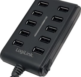 Logilink Usb 2.0 šakotuvas 10 Prievadų Su įjungimo / Išjungimo Jungikliu