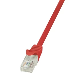 Logilink U/utp Cat.6 0,25 M Raudonos Spalvos 0,25 Kontaktinis Kabelis