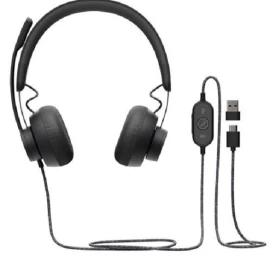 Logitech Ausinės Su Mikrofonu 981-000870 Black