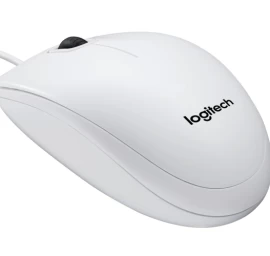 Logitech B100 Laidinė pelė, USB Type-A, Optical, 800 DPI, Balta