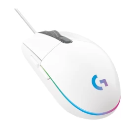 Logitech G203 Lightsync Laidinė žaidimų pelė USB-A 8000 DPI, Balta