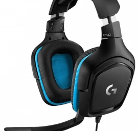 Logitech G432 Erdvinio Garso žaidimų Ausinės Su Mikrofonu, Juodos/mėlynos Spalvos