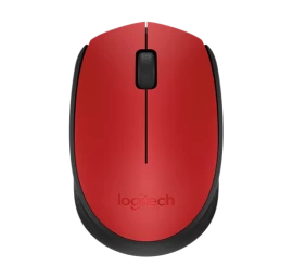 Logitech M171 Belaidė pelė RF Wireless, 1000 DPI, Red/Black