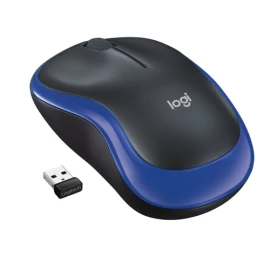 Logitech M185 Belaidė pelė, RF Wireless, 1000 DPI, Juoda/Mėlyna