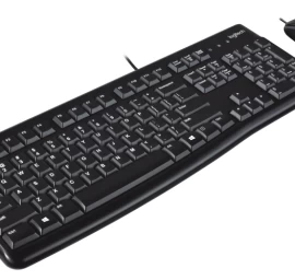 Logitech MK120 Combo Laidinė klaviatūra + pelė, USB, US Int, Juoda