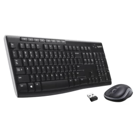 Logitech MK270 Wireless Combo Belaidė klaviatūra + pelė, US Int, Juoda
