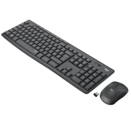 Logitech MK295 Silent Wireless Combo Belaidė klaviatūra, US Int, Graphite