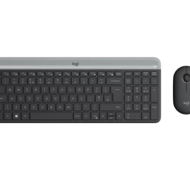 Logitech MK470 Slim Combo Belaidė klaviatūra + pelė, US, Graphite