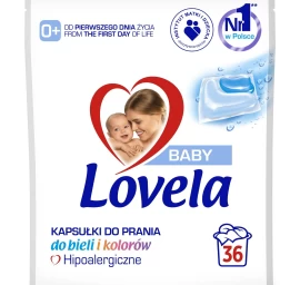 Lovela Baby Hipoalerginės Spalvos Skalbimo Kapsulės 36 Vnt.