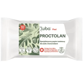 Luba Med Proctolan Specialist Tualetinis Popierius Nuo Hemorojaus, 50 Vnt.