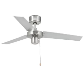 Lubų ventiliatorius Faro Factory, aliuminio spalvos