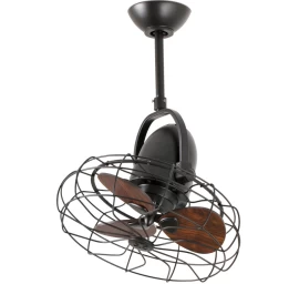 Lubų ventiliatorius Faro Keiki, be šviestuvo, rudos spalvos