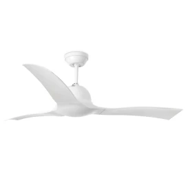 Lubų ventiliatorius Faro Lakki, be šviestuvo, baltos spalvos