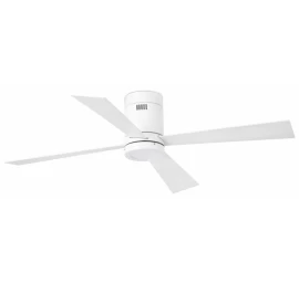 Lubų ventiliatorius Faro Timor, su šviestuvu, baltos spalvos