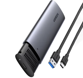 M.2 B-key Sata 3.0 Hdd Korpusas Pilkos Spalvos + C Tipo Usb Kabelis