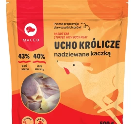 MACED šunų kramtukas su anties ir triušio ausimis, 500g