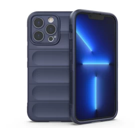 Magic Shield Dėklas Iphone 13 Pro Lankstus šarvuotas Dėklas Tamsiai Mėlynas