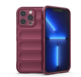 magic Shield Dėklas iphone 13 Pro Max, Lankstus šarvuotas Dėklas, Bordo Spalvos