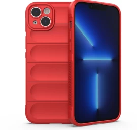magic Shield Dėklas iphone 14 Plus, Lankstus šarvuotas Dėklas, Raudonos Spalvos