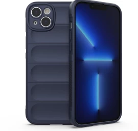 magic Shield Dėklas iphone 14 Plus, Lankstus šarvuotas Dėklas, Tamsiai Mėlynas