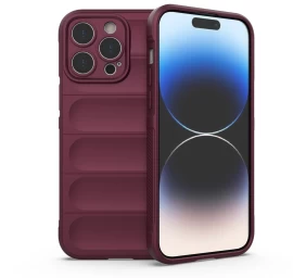 magic Shield Dėklas iphone 14 Pro Max, Lankstus šarvuotas Dėklas, Bordo Spalvos