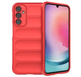 magic Shield Dėklas samsung Galaxy A24 4g Lankstus šarvuotas Dėklas Raudonos Spalvos