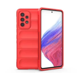 Magic Shield Dėklas Samsung Galaxy A53 5g Lankstus šarvuotas Dėklas Raudonos Spalvos