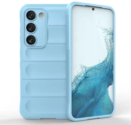 magic Shield Dėklas samsung Galaxy S23+, Lankstus šarvuotas Dėklas, šviesiai Mėlynas