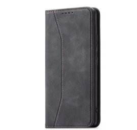 magnet Fancy Case Dėklas samsung Galaxy S23 Ultra Su Atvartu, Piniginės Stovas Juodas