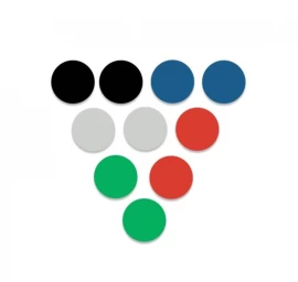 Magnetai Nobo, 20 mm, 8 vnt., mėlyna sp.