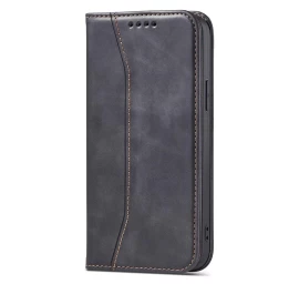 Magnetas Fancy Case For Iphone 13 Pro Max Kortelės Piniginės Kortelių Laikiklis Juodas