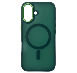 Magnetic Collection Magsafe Dėklas Iphone 16 - Tamsiai žalias