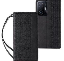 Magnetinio Dirželio Dėklas xiaomi Redmi Note 11 Piniginės Dėklas + Mini Dirželio Dirželis Juodas Magnetinio Dirželio Dėklas xiaomi Redmi Note 11 Piniginės Dėklas + Mini Dirželio Dirželis Juodas