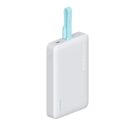 Magnetinis 10000 Mah Usb-c Maitinimo Blokas Su Integruotu Usb-c Kabeliu - Baltas