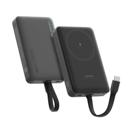 Magnetinis 10000 Mah Usb-c Maitinimo Blokas Su Integruotu Usb-c Kabeliu Magsafe - Juodas