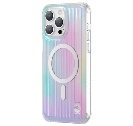 Magnetinis Dėklas Iphone 14 Plus Magsafe Pqy Go Out Series Lazerio Spalvos