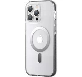 Magnetinis Dėklas Iphone 14 Plus Magsafe Pqy Ice Crystal Series Pilkas