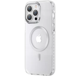 Magnetinis Dėklas Iphone 14 Plus Magsafe Pqy Ice Crystal Series Sidabrinis