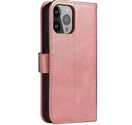 Magnetinis Dėklas samsung Galaxy S23, Apverčiamasis Dangtelis, Rožinis