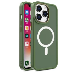 Magnetinis Dėklas Su Magsafe Color Matte Case, Skirtas Iphone 14 Plus - žalias