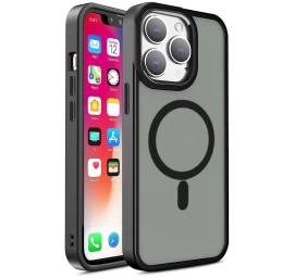 Magnetinis Dėklas Su magsafe, Skirtas iphone, 15 Lizdų, Juodos Spalvos