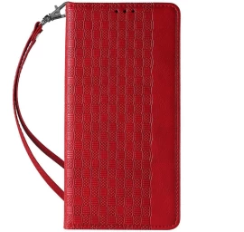 Magnetinis Dirželio Dėklas, Skirtas samsung Galaxy S23+, Apverčiamasis Dėklas Su Stovu, Raudonas